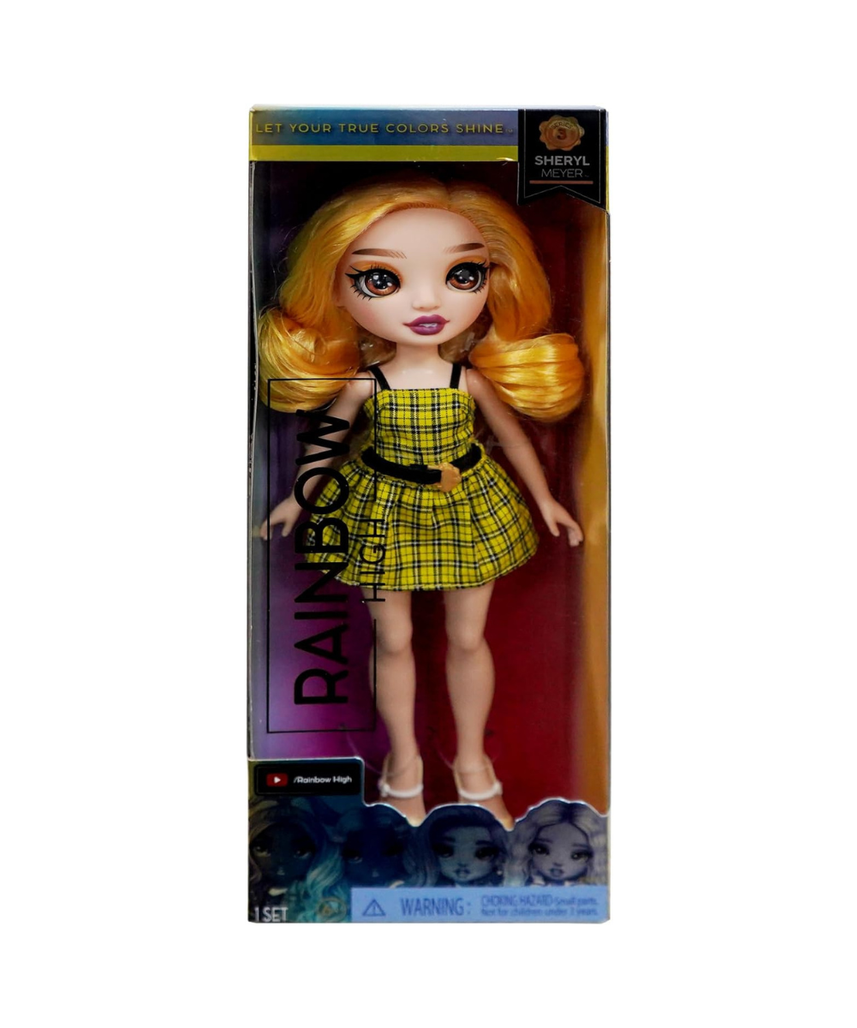 Rainbow High Sheryl Meyer Fashion Doll for Girls, Trendy Removable Outfit & Accessories, Collectible Doll for Imaginative Play, Gift for Kids Age 3+