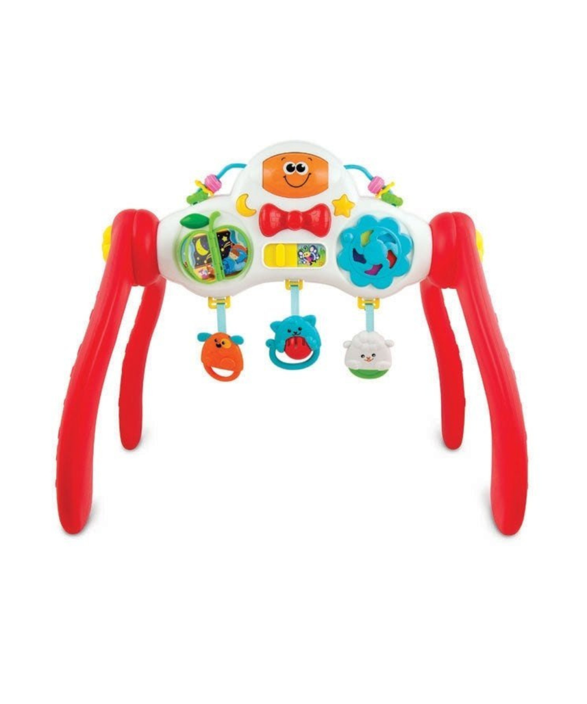 Winfun Grow-with-Me Melody Gym Interactive Toy, Convertible Baby Activity Center with Hanging Toys, Music and Light-Up Features, Ages 3 Months+