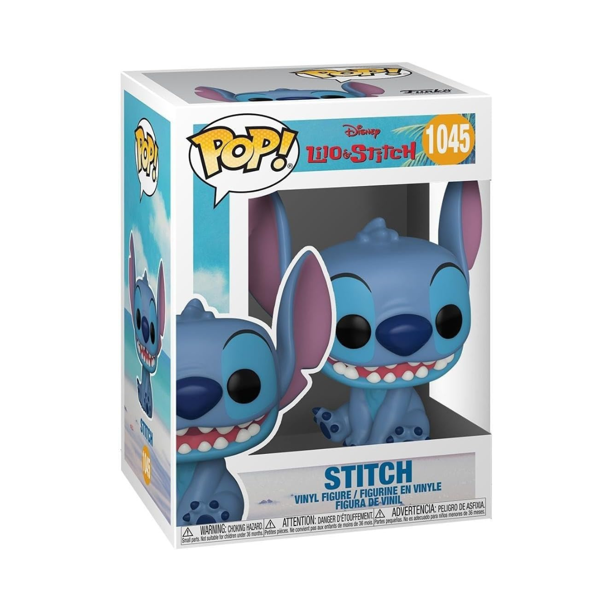 Funko Pop Disney Smiling Seated Stitch Vinyl Figure Collectable Toy For Kids & Adults Disney Lilo & Stitch Fans Ages 3+