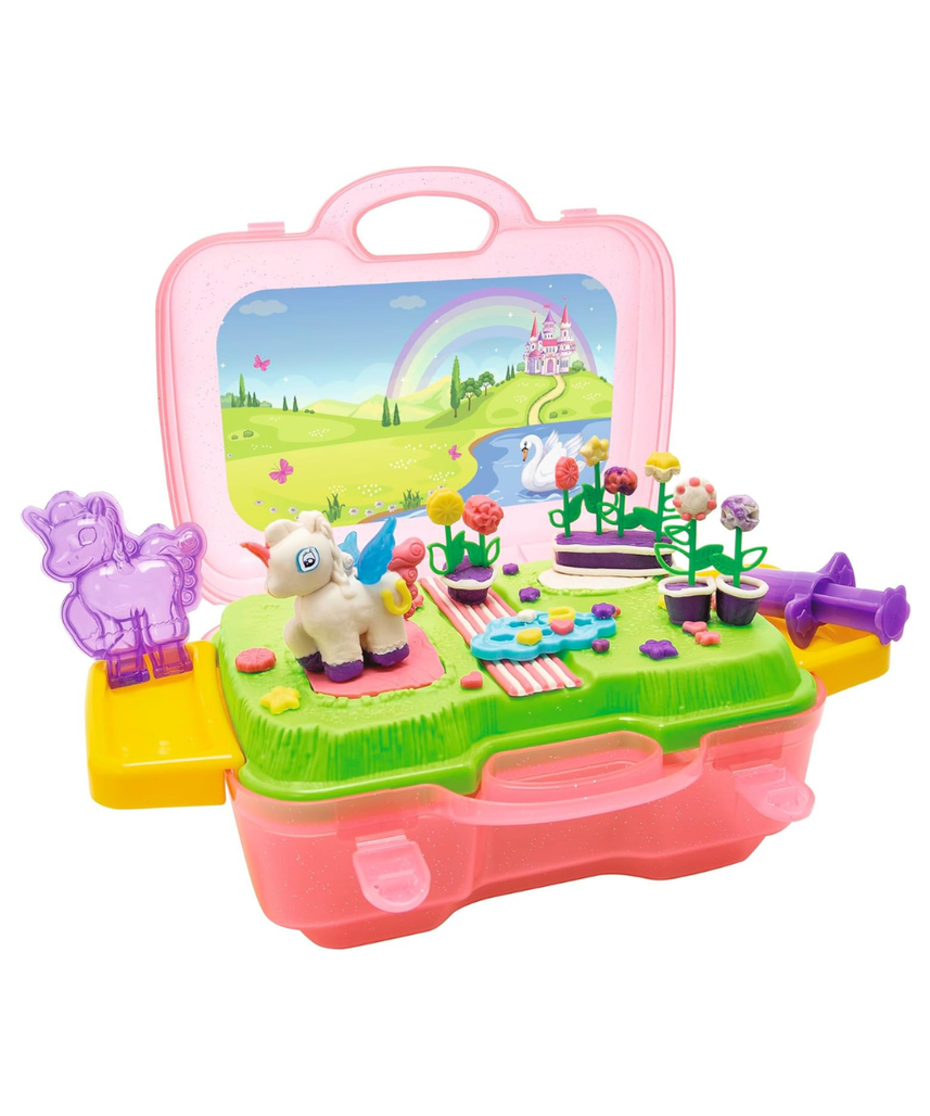 Simba Unicorn Fun Modelling Set, 15-Piece Creative Dough Activity Kit for Kids 3+, Multicolour