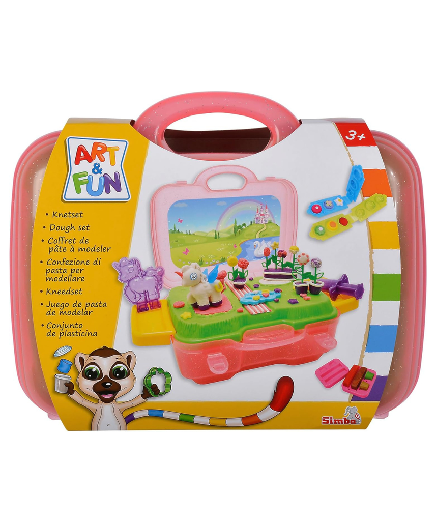 Simba Unicorn Fun Modelling Set, 15-Piece Creative Dough Activity Kit for Kids 3+, Multicolour