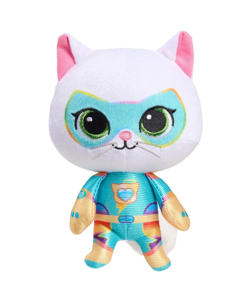 Disney Junior SuperKitties Su-Purr Charged 6.5-inch Small Bitsy Plush Stuffed Animal, Bitsy, Kitten, Kids Toys for Ages 2 Up by Just Play
