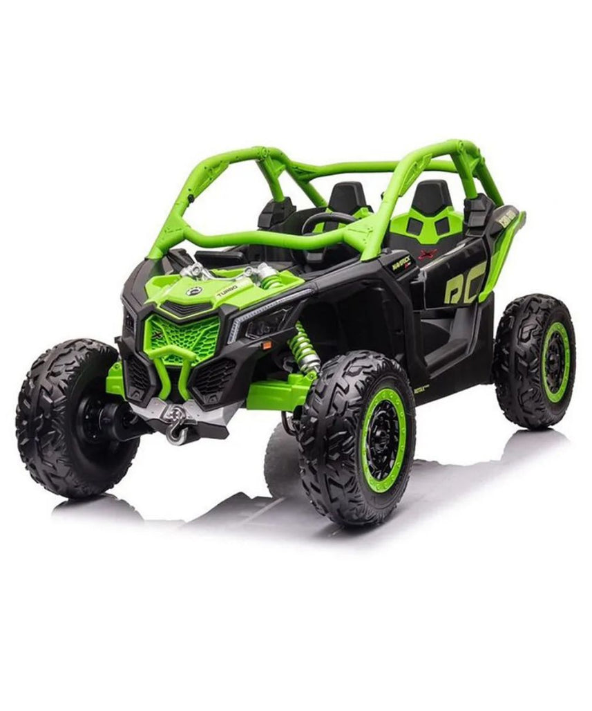 Can-Am Maverick Turbo RR 24V Kids Ride-On Buggy 4 Motors with Parental Remote Control, Off-Road Style Electric UTV for Kids 3+ Years