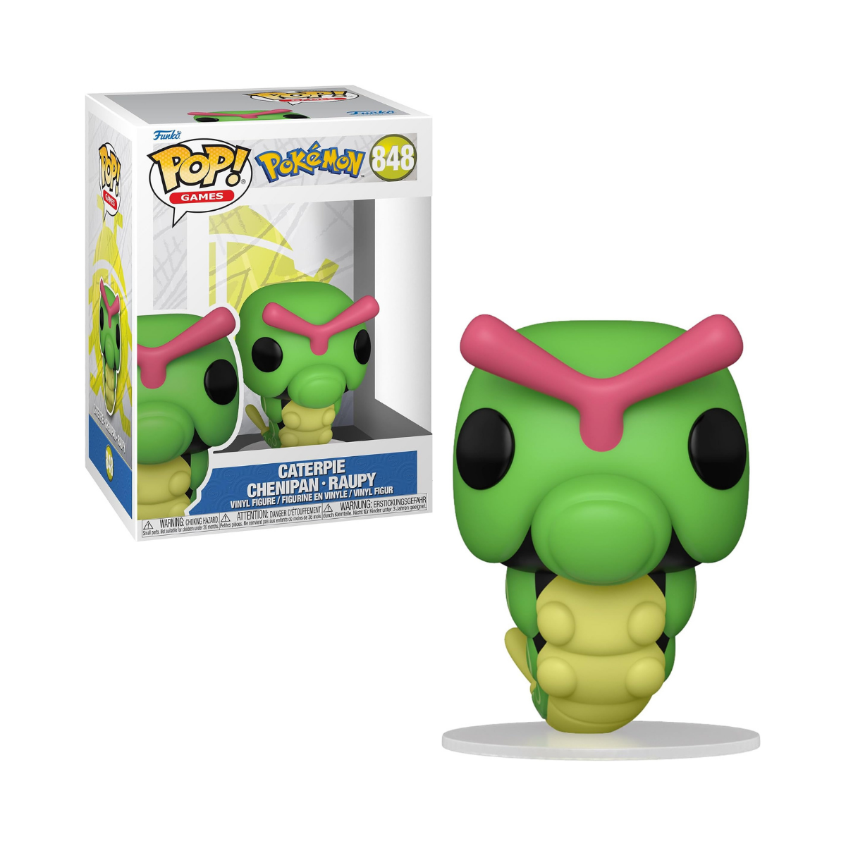 Funko Pop! Games: Pokemon - Caterpie - Collectable Vinyl Figure - Gift Idea - Official Merchandise - Toys for Kids & Adults - Video Games Fans - Model Figure for Collectors and Display
