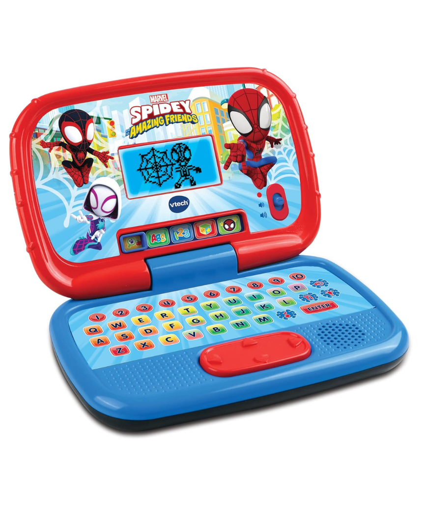 VTech Spidey & His Amazing Friends Learning Laptop – Multicolor Educational Toy for Letters, Words, Numbers & Logic Games, Ages 3+