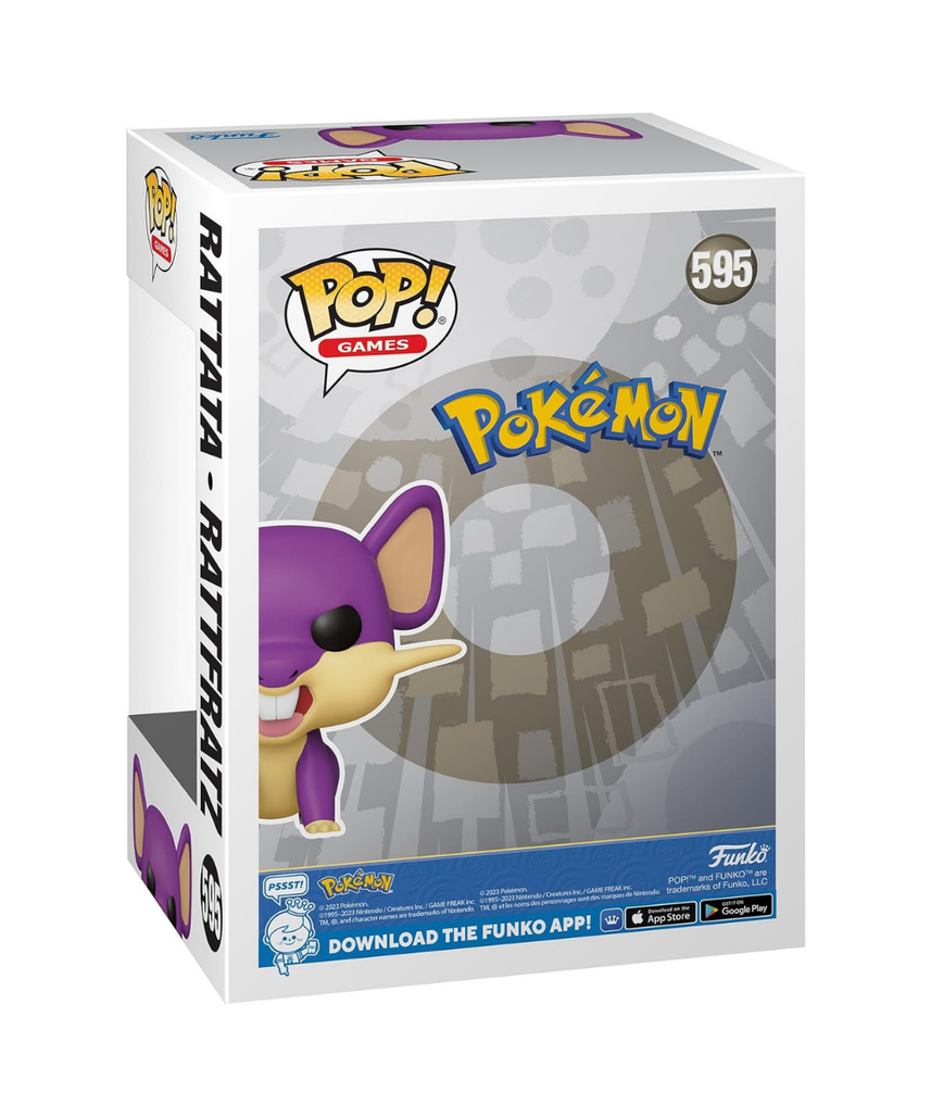 Funko Pop! Games: Pokemon - Rattata - Collectable Vinyl Figure - Gift Idea - Official Merchandise - Toys for Kids & Adults - Video Games Fans - Model Figure for Collectors and Display