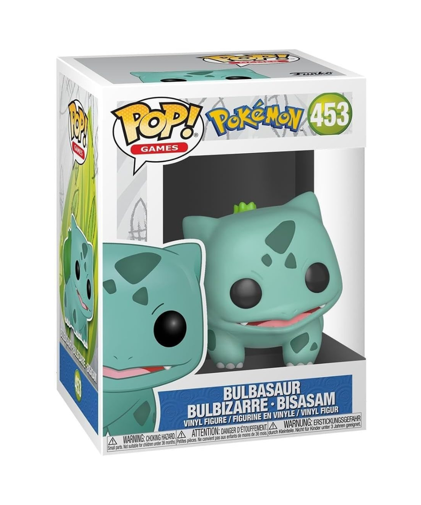 Funko Pop Games Pokemon Bulbasaur Vinyl Figure Collectable Toy For Kids & Adults Ages 3+