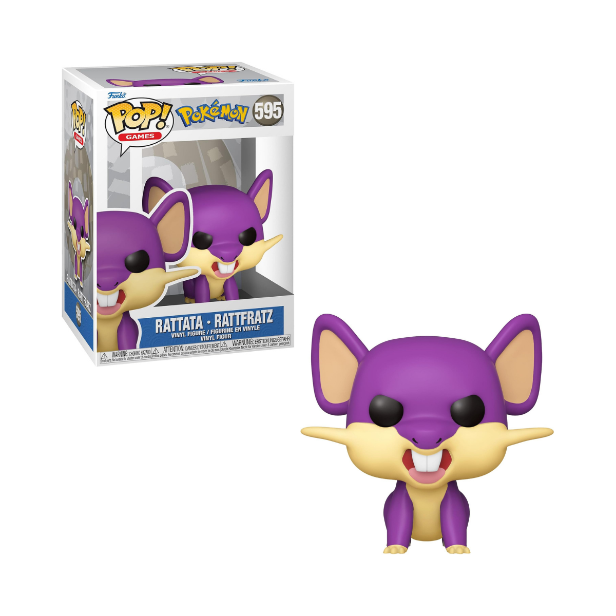 Funko Pop! Games: Pokemon - Rattata - Collectable Vinyl Figure - Gift Idea - Official Merchandise - Toys for Kids & Adults - Video Games Fans - Model Figure for Collectors and Display