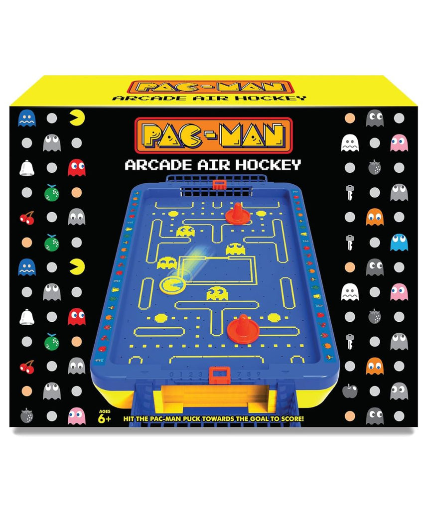 PAC-Man Electronic Air Hockey Arcade 2 Player Game Table with Floating Puck - Official Sounds and Air Surface - 52.5 x 8 x 27.8 cm - For Ages 3 and Above - Retrogaming Fans
