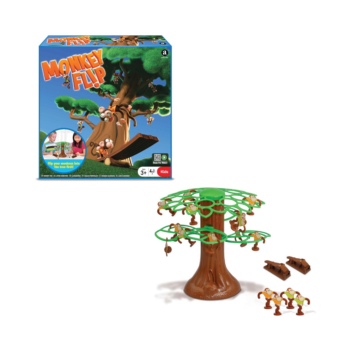 Ambassador Chad Valley Monkey Flip Game, Fast Action Skill Game for Kids 3+ Years