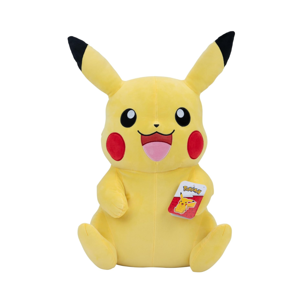 Pokémon Pikachu Plush 24 Inches Super Soft Cuddly Collectible Toy Officially Licensed Large Stuffed Pikachu for Kids Fans and Gifts
