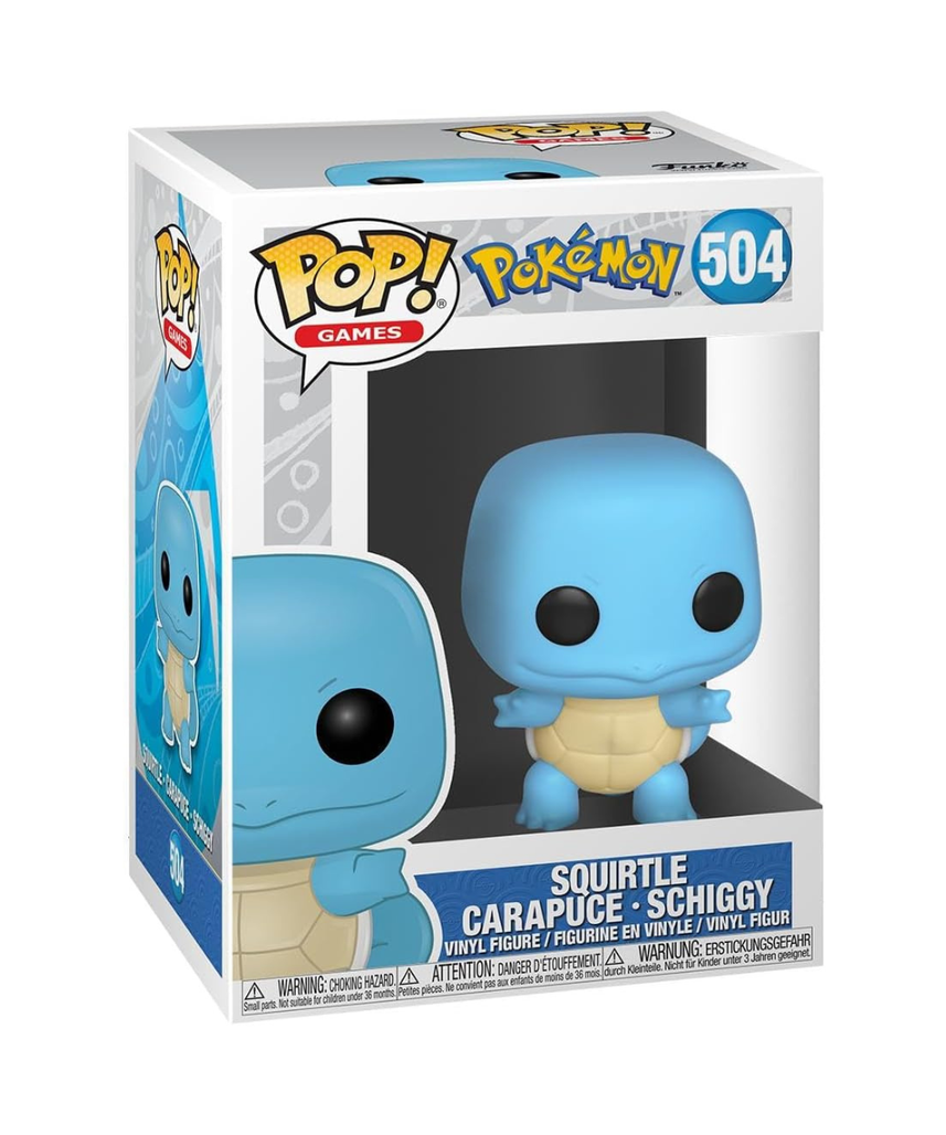 Funko Pop Games Pokemon Squirtle Vinyl Figure Collectable Toy For Kids & Adults Ages 3+