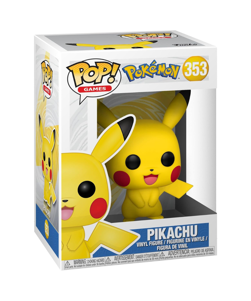 Funko Pop Games Pokemon Pikachu Vinyl Figure Collectable Toy for Kids & Adults Ages 3+