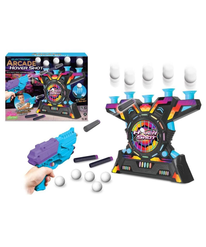 Ambassador Electronic Arcade Hover Shot, Neon Series, Target Shooting Game, Foam Material, Kids 6-12 Years+