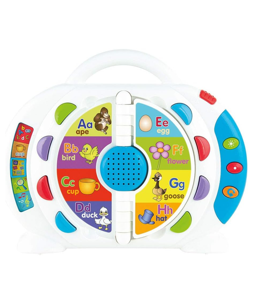 Winfun Take Along Phonics Player Baby Learning Toy with Music, Alphabet, Phonics Games and Instrument Sounds, Portable Educational Toy for Toddlers