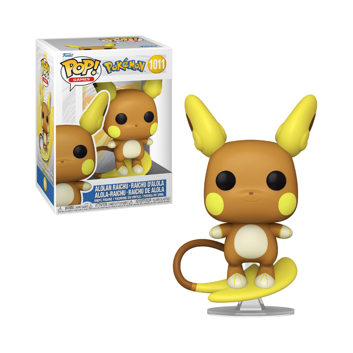 Funko Pop! Games: Pokemon - Raichu Alolan - (Alolan) - Collectable Vinyl Figure - Gift Idea - Official Merchandise - Toys for Kids & Adults - Video Games Fans - Model Figure for Collectors