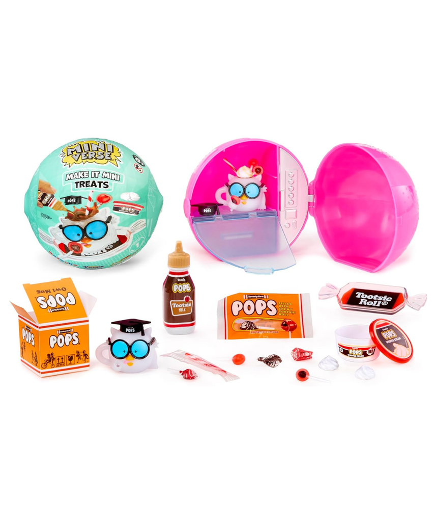 MGA’s Miniverse Make It Mini Treats Collectible Resin Craft Kit, Mystery Blind Capsule Confectionery Minis, DIY Display Toys for Collectors & Kids Ages 8+