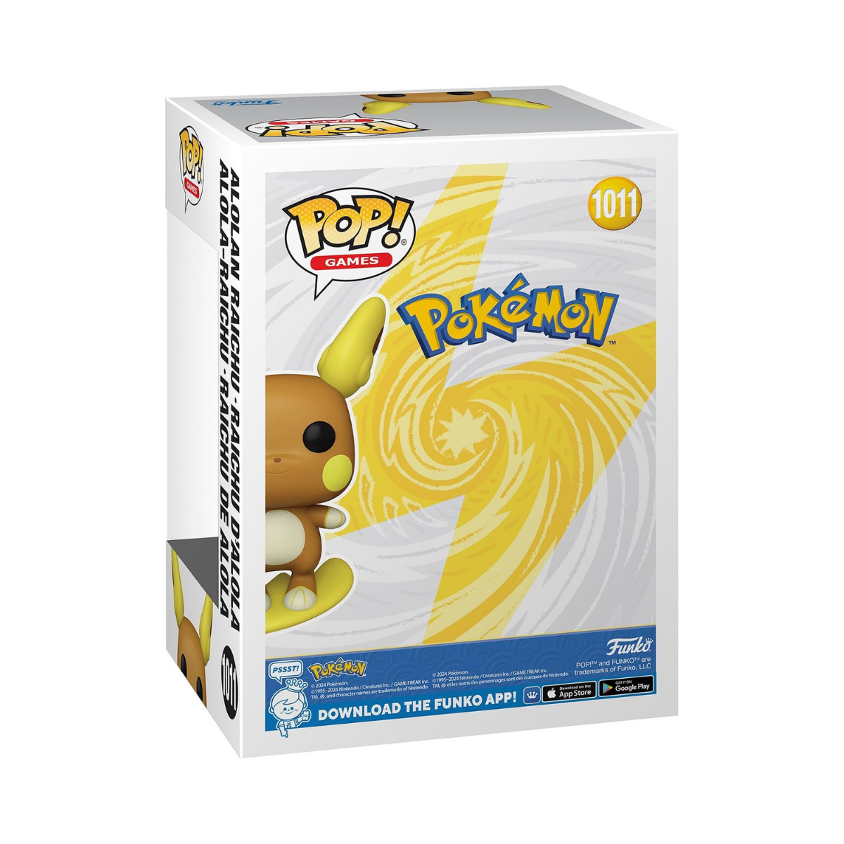 Funko Pop! Games: Pokemon - Raichu Alolan - (Alolan) - Collectable Vinyl Figure - Gift Idea - Official Merchandise - Toys for Kids & Adults - Video Games Fans - Model Figure for Collectors