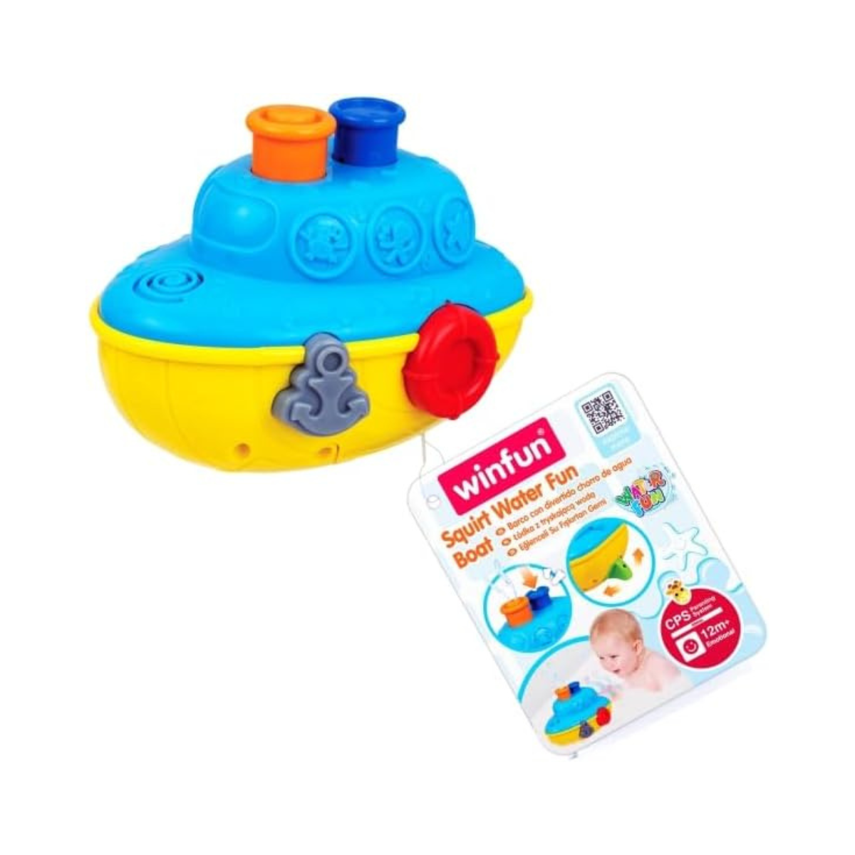Winfun Water Fun Pal Boat Floating Bath Toy for Babies and Toddlers 6 Months and Up
