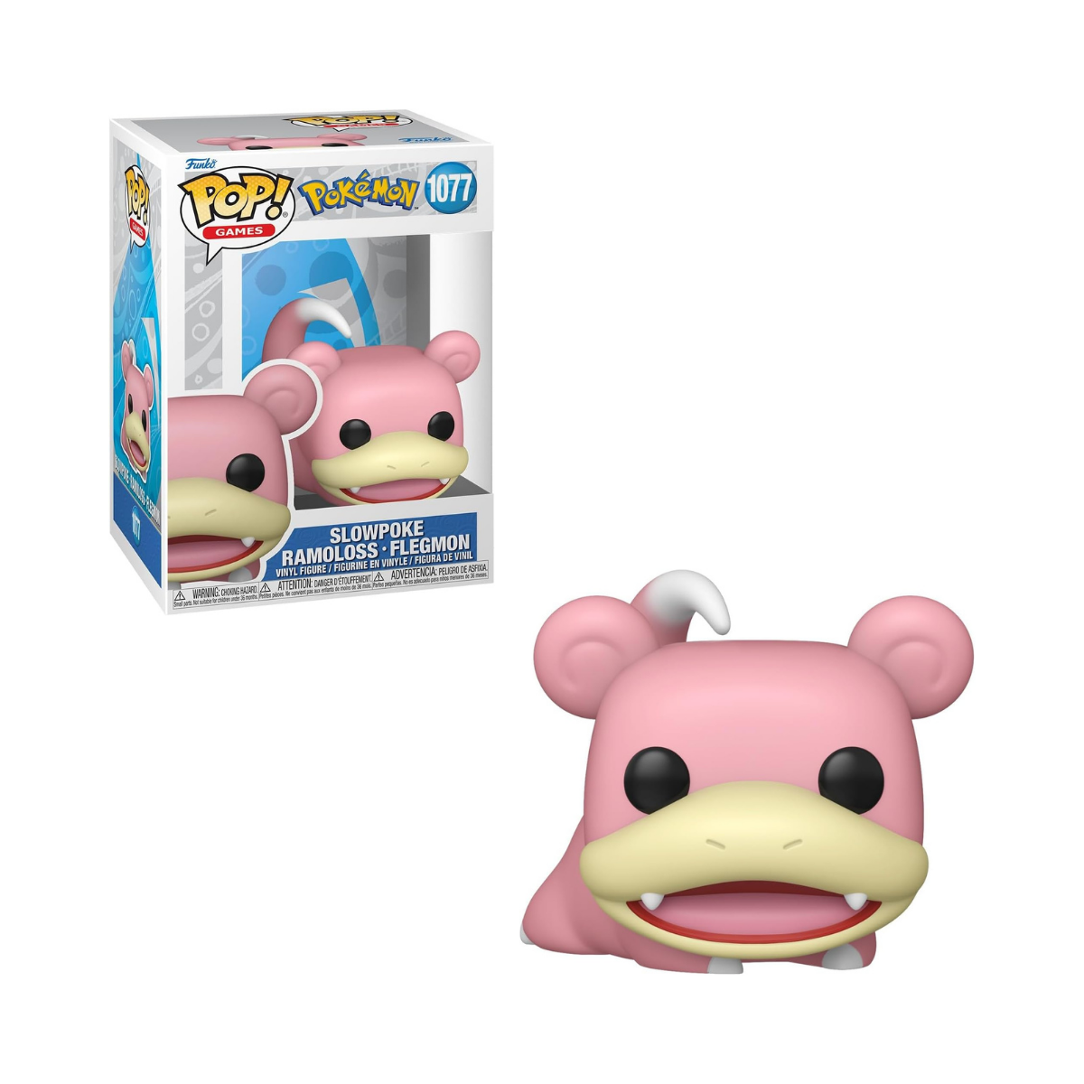 Funko Pop! Games: Pokemon - Slowpoke - Collectable Vinyl Figure - Gift Idea - Official Merchandise - Toys for Kids & Adults - Video Games Fans - Model Figure for Collectors and Display