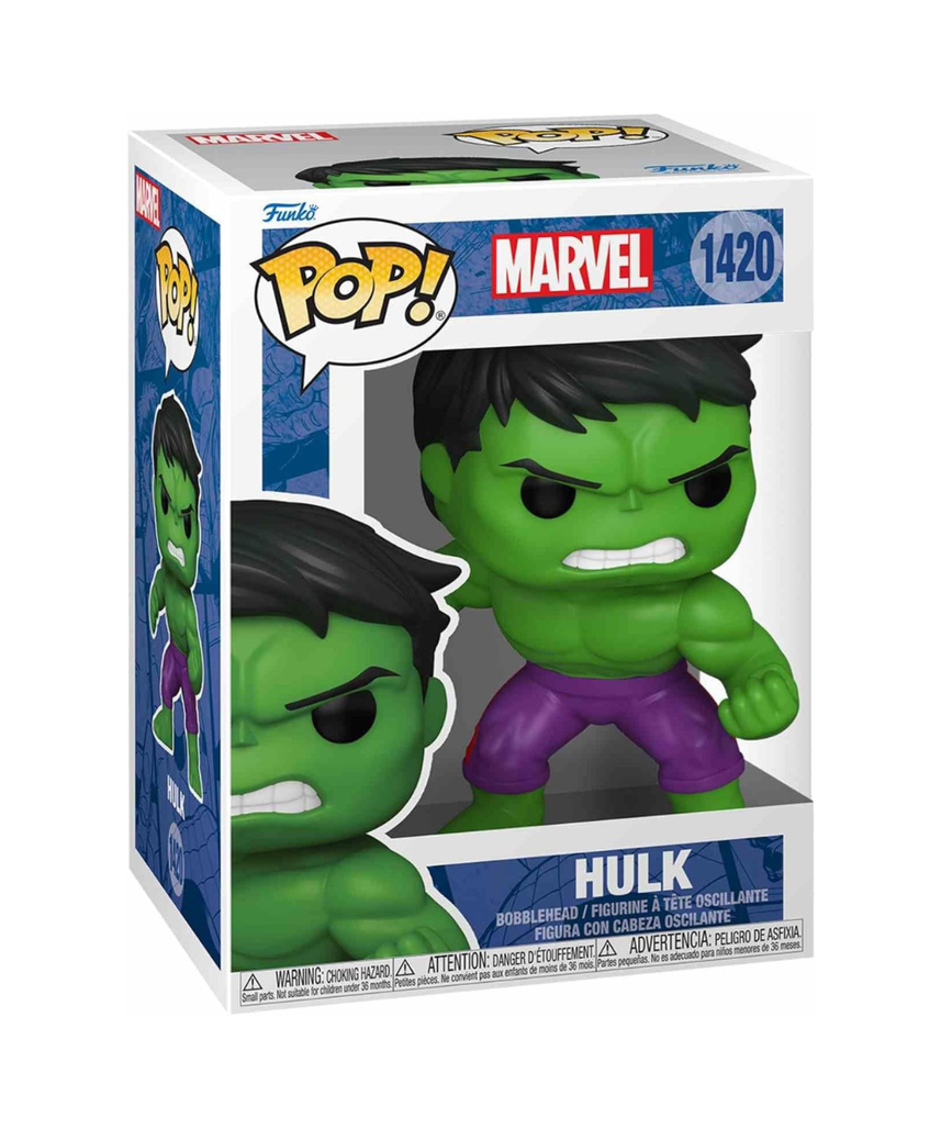 Funko Pop Marvel Hulk Collectable Vinyl Figure Marvel Comics Superhero Toy for Kids & Adults Display Gift Idea Ages 3+
