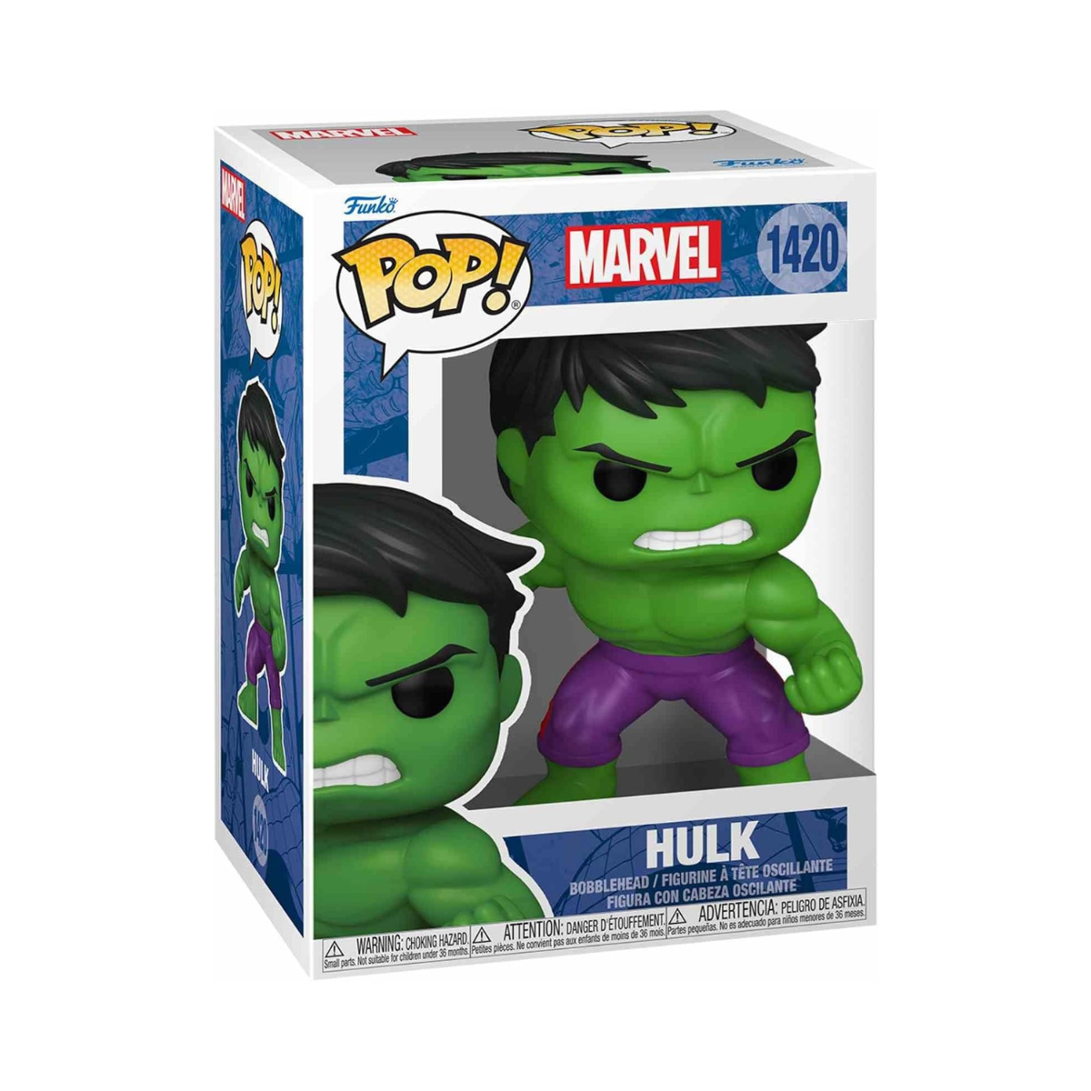 Funko Pop Marvel Hulk Collectable Vinyl Figure Marvel Comics Superhero Toy for Kids & Adults Display Gift Idea Ages 3+