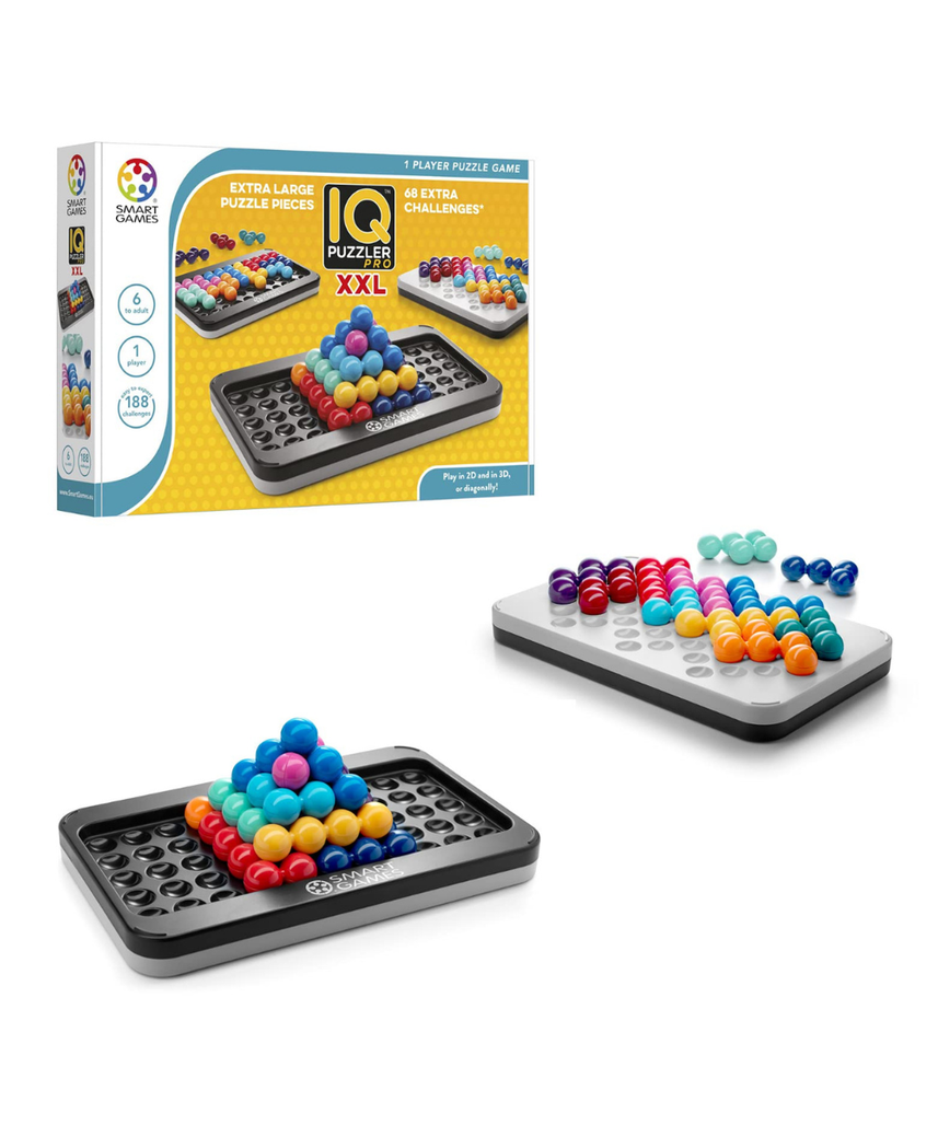 SmartGames IQ Puzzler Pro XXL, Brain Teaser Logic Puzzle Game with 188+ Challenges, STEM Educational Toy for Kids 6+