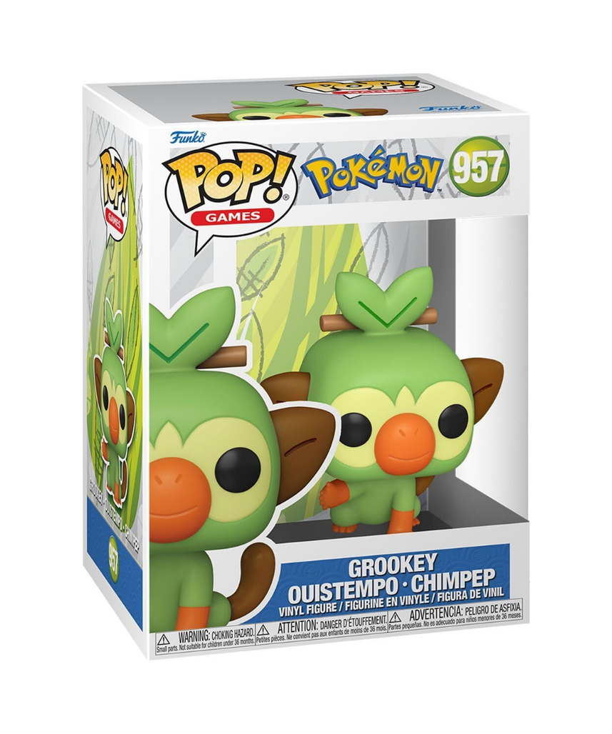 Funko Pop! Games: Pokemon - Grookey - Collectable Vinyl Figure - Gift Idea - Official Merchandise - Toys for Kids & Adults - Video Games Fans - Model Figure for Collectors and Display