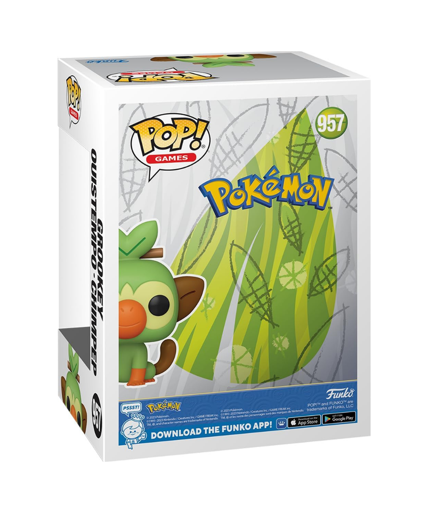 Funko Pop! Games: Pokemon - Grookey - Collectable Vinyl Figure - Gift Idea - Official Merchandise - Toys for Kids & Adults - Video Games Fans - Model Figure for Collectors and Display