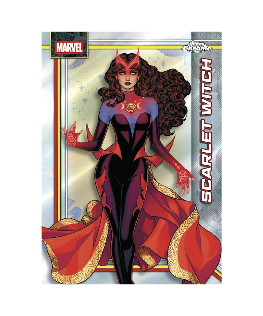 Topps Chrome Marvel Comics 2026 Value Box, 8 Packs with 4 Cards per Pack, 32 Trading Cards, 2 Exclusive RayWave Parallels, Fantastic Four Anniversary Inserts, 6+ Years
