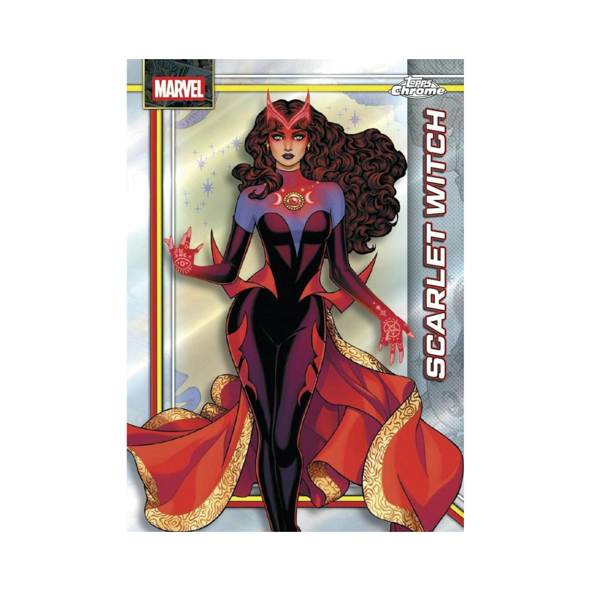Topps Chrome Marvel Comics 2026 Value Box, 8 Packs with 4 Cards per Pack, 32 Trading Cards, 2 Exclusive RayWave Parallels, Fantastic Four Anniversary Inserts, 6+ Years