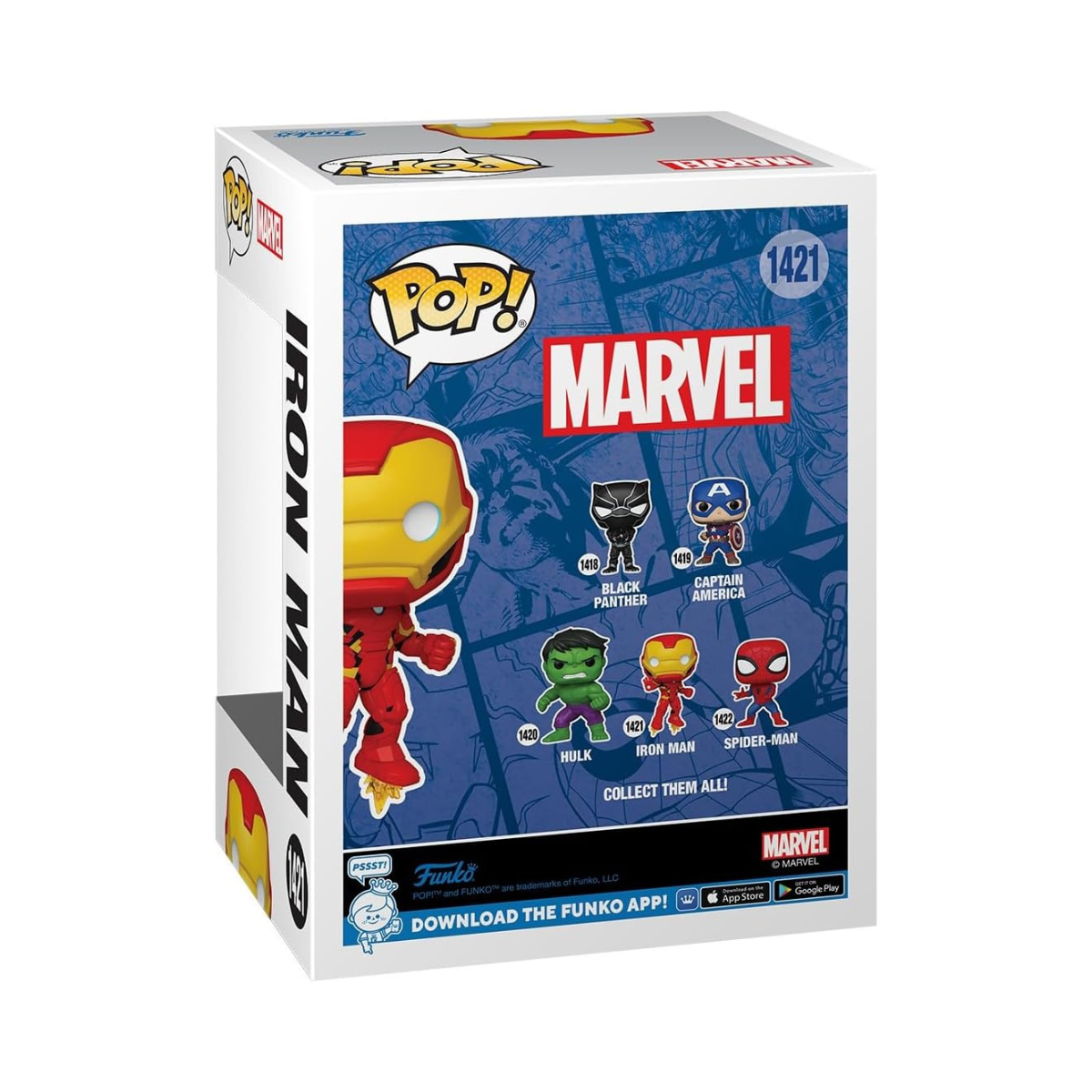 Funko Pop Marvel Iron Man Collectable Vinyl Figure Marvel Comics Superhero Toy for Kids & Adults Display Gift Idea Ages 3+