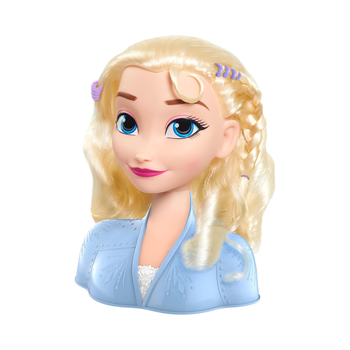 Disney Frozen 2 Elsa Styling Head, 14-Pieces, Hair Styling Doll for Kids, Ages 3+