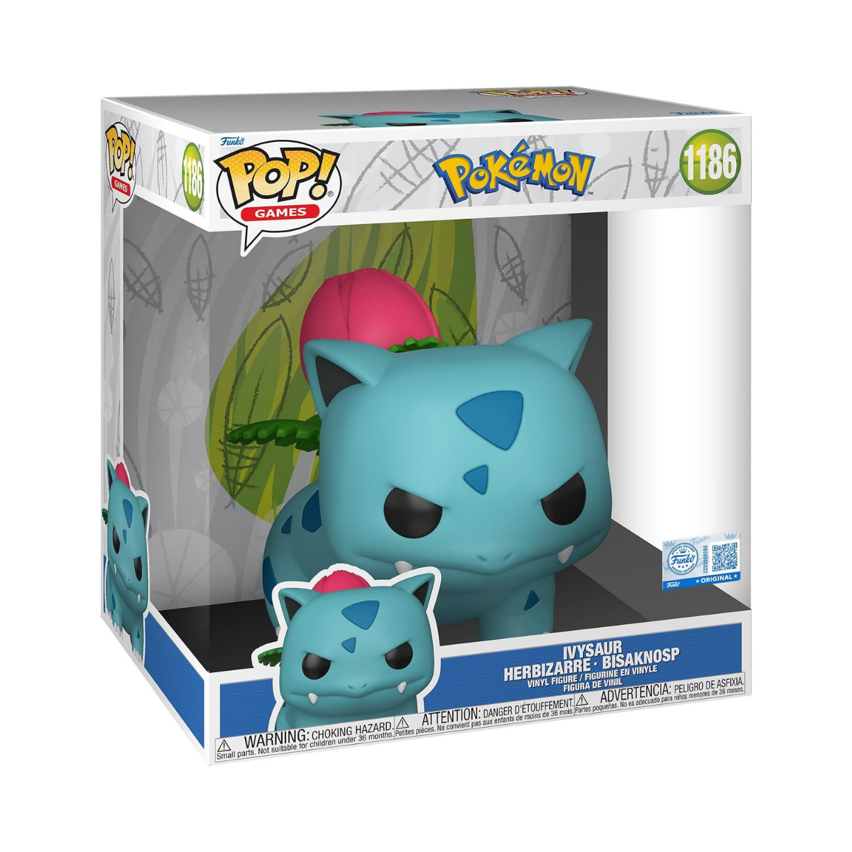 Funko POP! Jumbo: Pokemon - Ivysaur - Collectable Vinyl Figure - Gift Idea - Official Merchandise - Toys For Kids & Adults - Model Figure for Collectors and Display