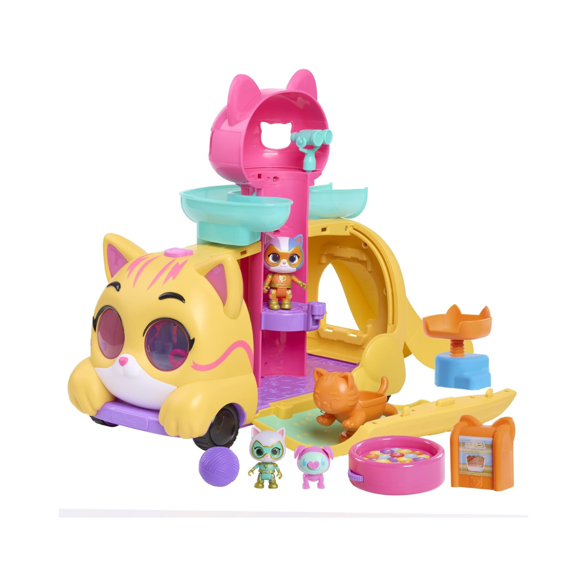 Just Play SuperKitties Mobile Headquarters Playset, 13-Inch Interactive Vehicle, Ages 3+