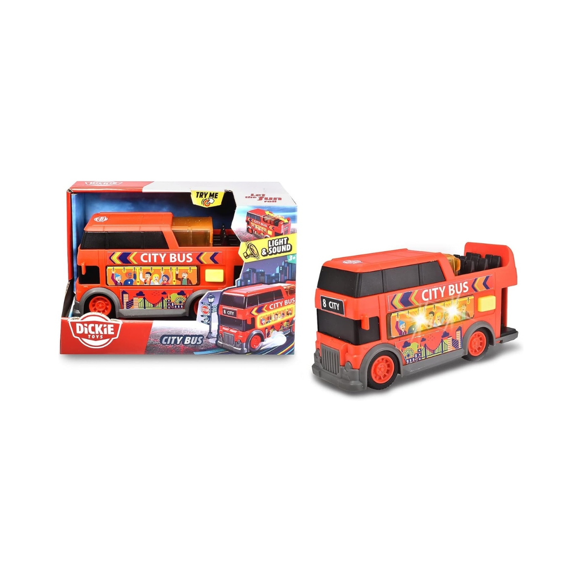 Dickie Toys Collection – City Bus, Fire Engine, Police Unit, 4-Storey Car Park & Harry Potter Die-Cast Nano Figures – Interactive Toys for Kids Ages 3+