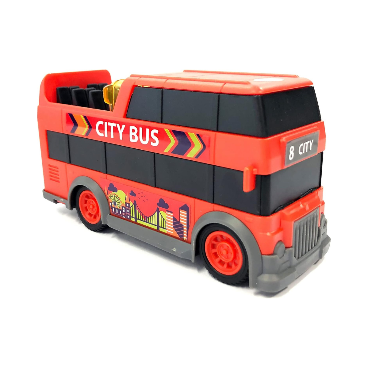 Dickie Toys Collection – City Bus, Fire Engine, Police Unit, 4-Storey Car Park & Harry Potter Die-Cast Nano Figures – Interactive Toys for Kids Ages 3+