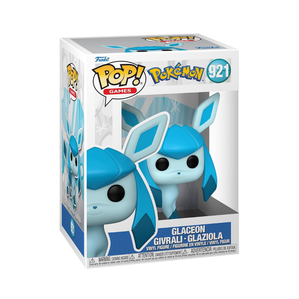 Funko Pop! Games: Pokemon - Glaceon - Collectable Vinyl Figure - Gift Idea - Official Merchandise - Toys for Kids & Adults - Video Games Fans - Model Figure for Collectors and Display