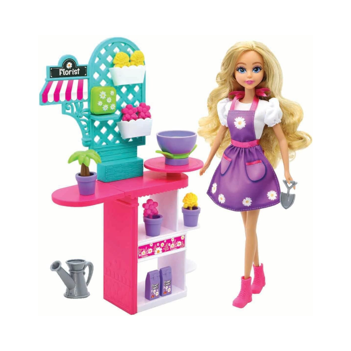 Dreameez Florist Doll Playset for Girls, 29 cm Fashion Doll with Flower-Themed Accessories, Pretend Play Toy for Ages 3+