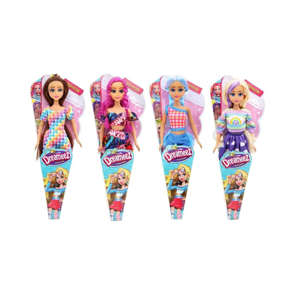Dreameeez Fashion Doll – Assorted Modern Style Doll with Trendy Outfit, Surprise Fashion Doll for Girls Ages 3+