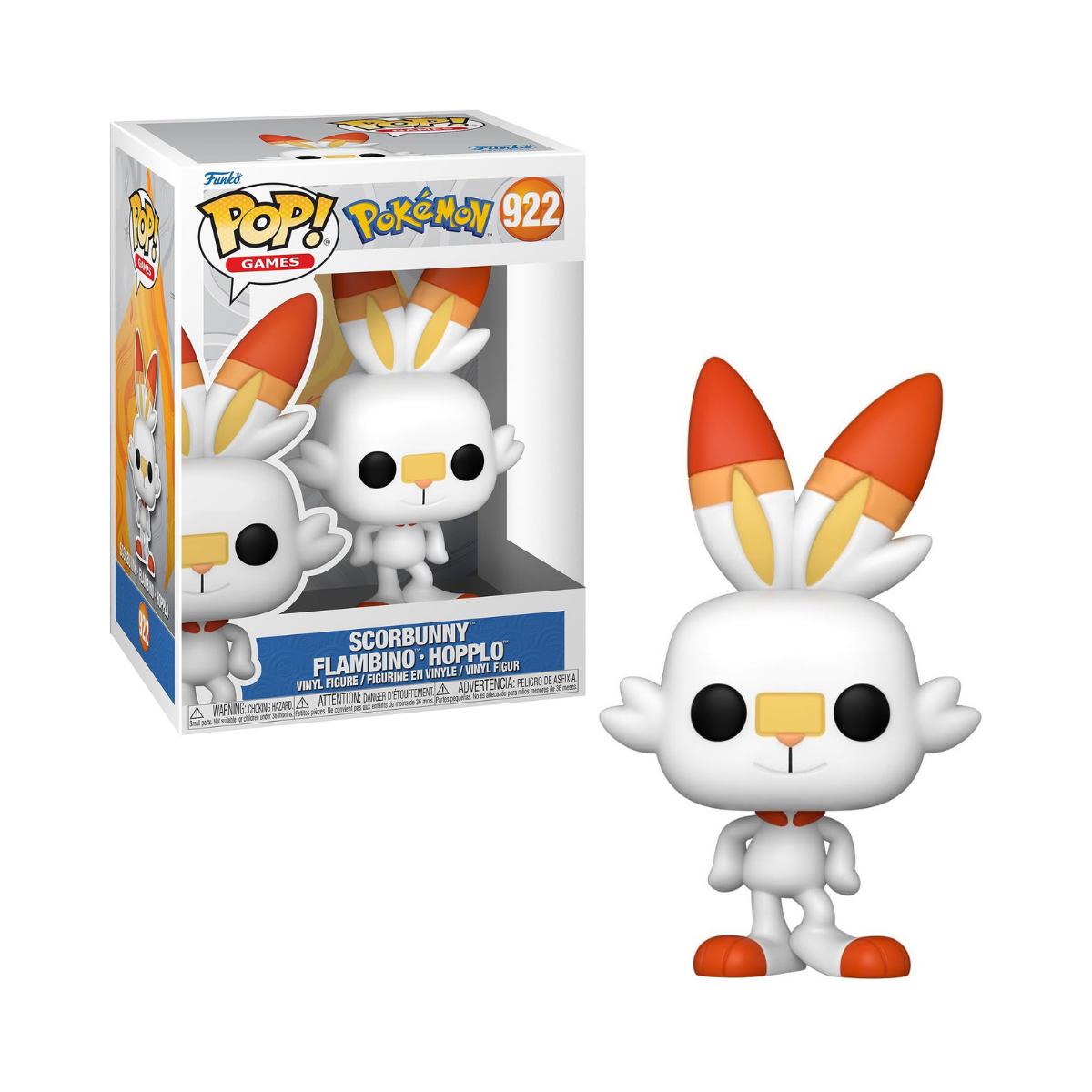 Funko Pop! Games: Pokemon - Scorbunny - Collectable Vinyl Figure - Gift Idea - Official Merchandise - Toys for Kids & Adults - Video Games Fans - Model Figure for Collectors and Display