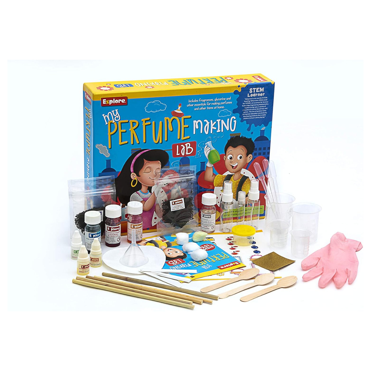 Explore Stem Learner My Perfume Making Lab Learning and Educational DIY Activity Toy Kit, STEM Science Kit for Kids, Ages 6+
