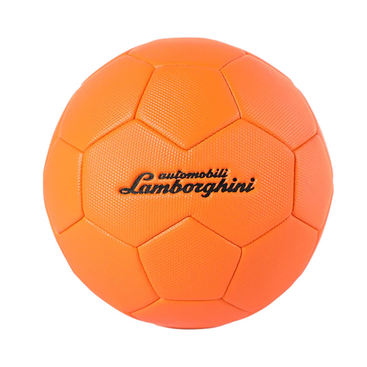 Lamborghini #3 Machine Sewing PVC Soccer Ball, Orange, Size 3, Durable Sports Ball, Ages 3+