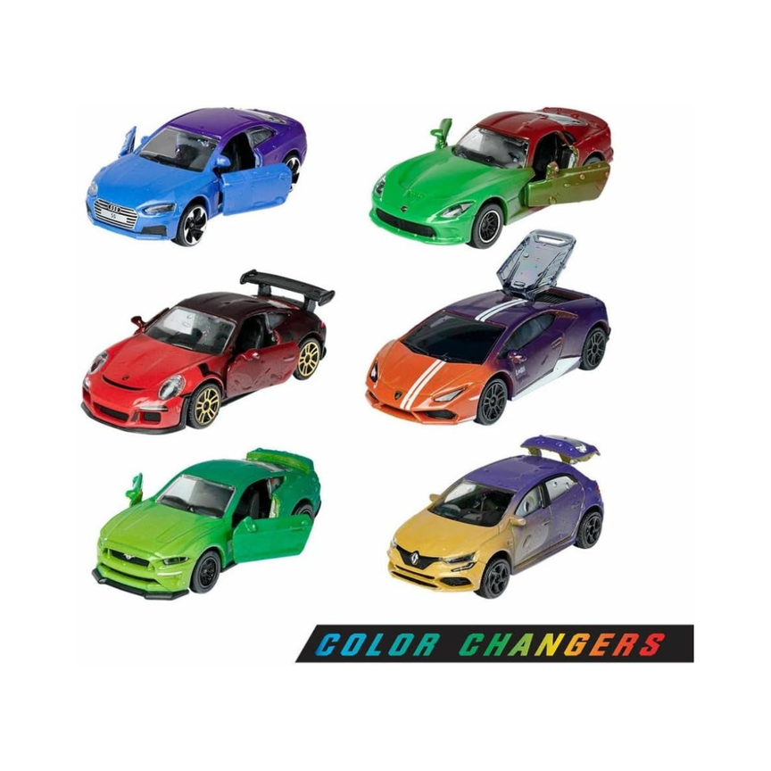 Majorette Limited Edition Color Change Die-Cast Car – 1:64 Scale Metal Vehicle, 1 Assorted Model from 6 Designs, Collectible Toy for Kids & Collectors Ages 3+