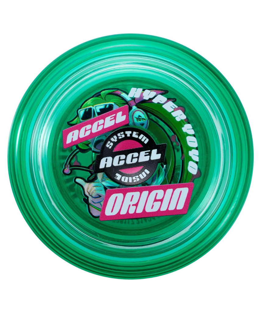 Bandai Accel Hyper Yo Green, Skill Game Yo Yo with Accel System, High Speed Trick YoYo, For Boys and Girls Ages 8+