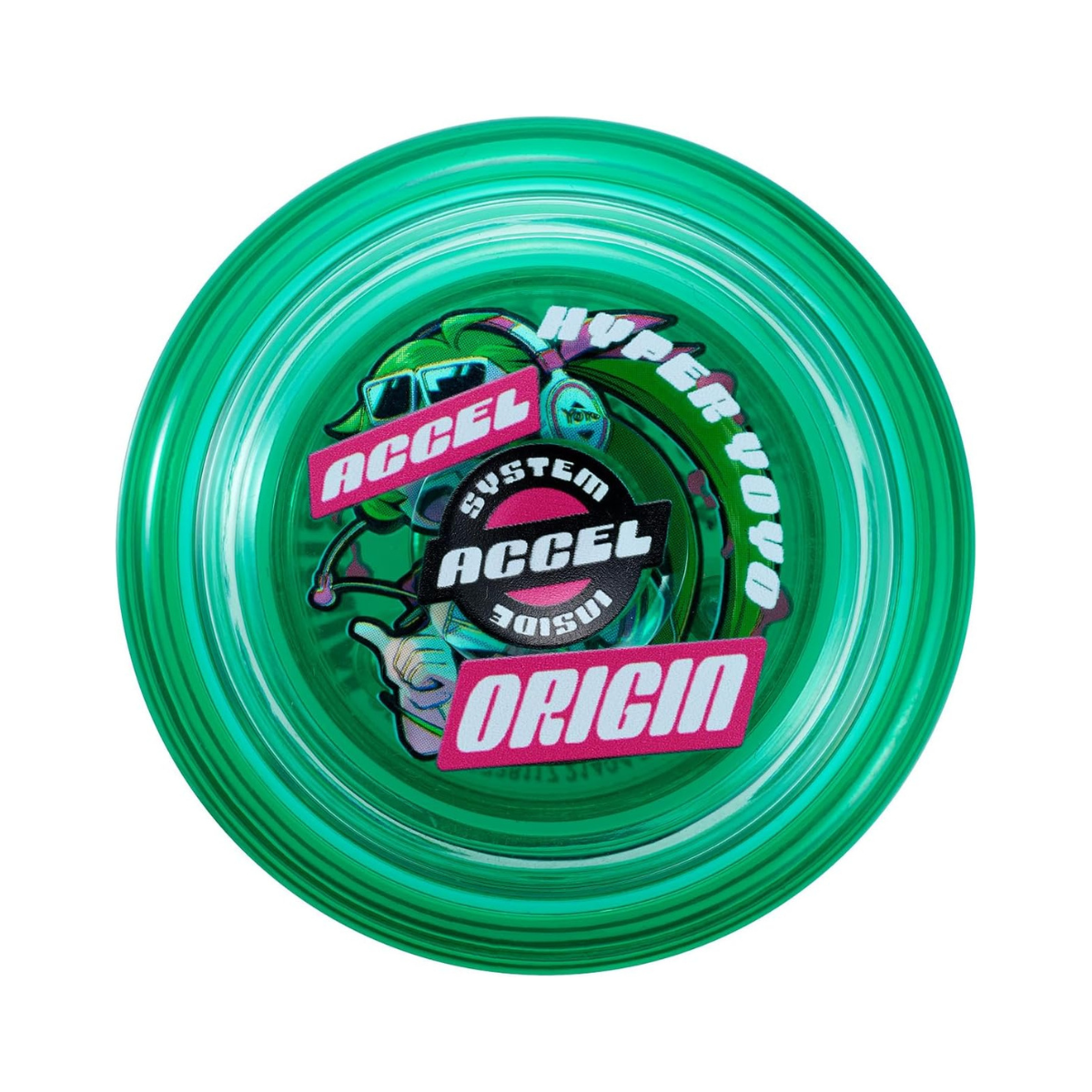 Bandai Accel Hyper Yo Green, Skill Game Yo Yo with Accel System, High Speed Trick YoYo, For Boys and Girls Ages 8+