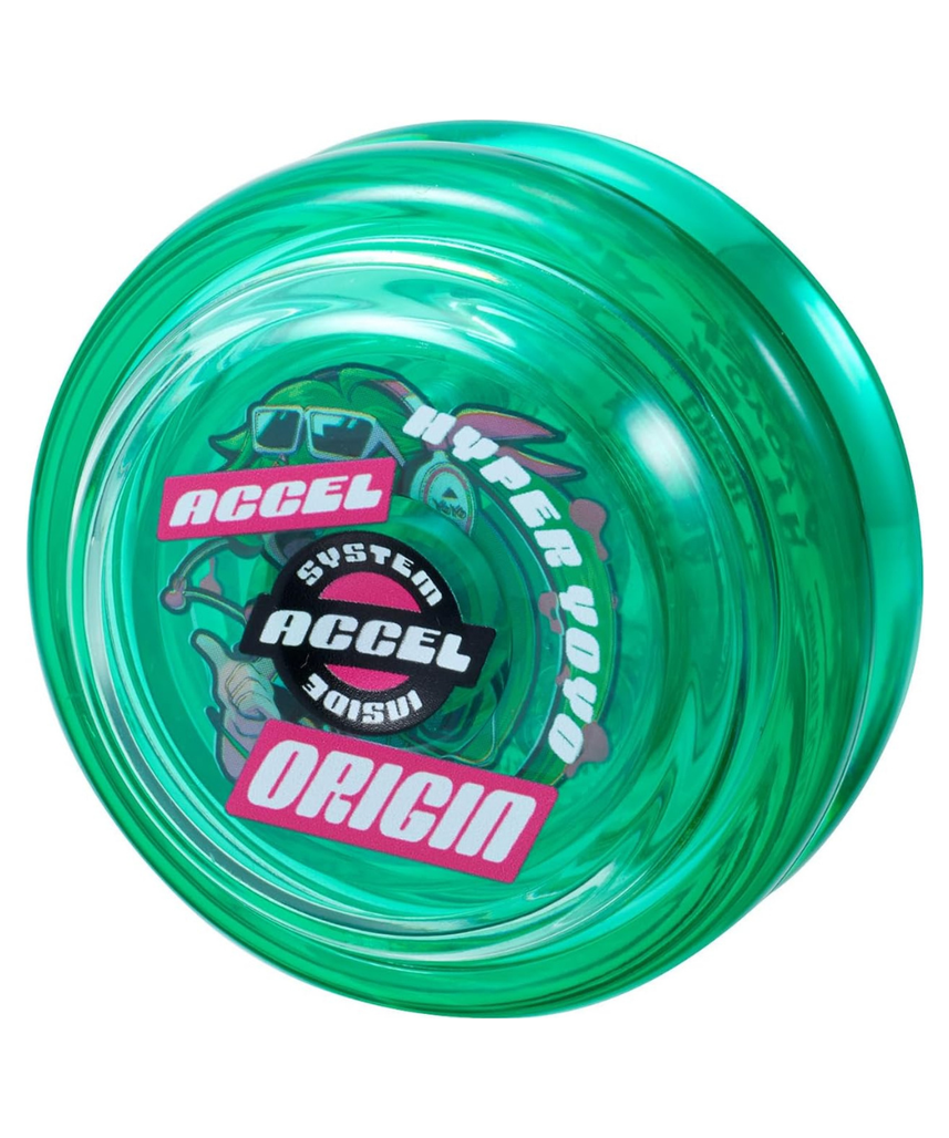 Bandai Accel Hyper Yo Green, Skill Game Yo Yo with Accel System, High Speed Trick YoYo, For Boys and Girls Ages 8+