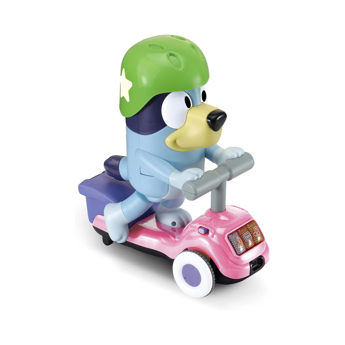 VTech Bluey Scooter Time Bluey, Interactive Toddler Toy with Music, Sounds and Phrases from the TV Show, Educational Play, Motor Skill Development, Dance and Copycat Games, Ideal Gift for Kids Ages 3-5 Plus, Blue