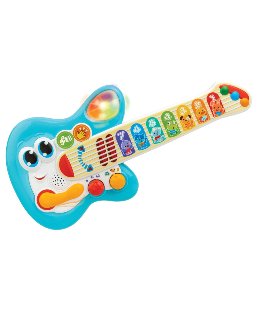 Winfun Baby Maestro Touch Guitar, Light-Up Musical Toy with Animal Sounds & Jam Mode, 3 Play Modes with Lights, Sounds & Whammy Bar, Educational Light-Up Music Toy, For Toddlers - 12 Months +