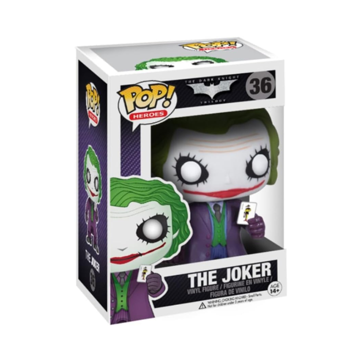 Funko Pop! Heroes DC Batman The Dark Knight Joker Collectible Vinyl Figure for Display and Collection, Standard Size, 3+